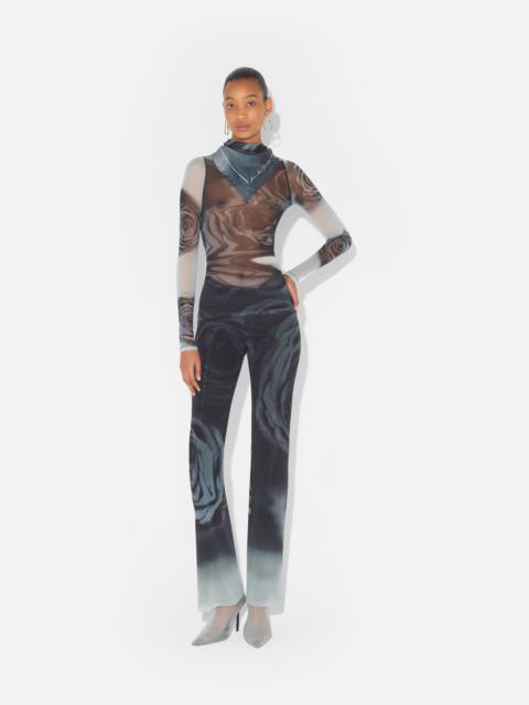 Jean Paul Gaultier THE GRAY BLURRY ROSES TOP