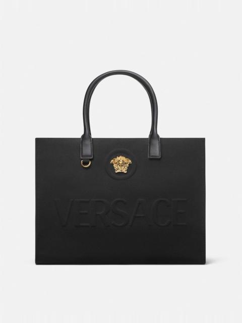 VERSACE La Medusa Canvas Large Tote Bag