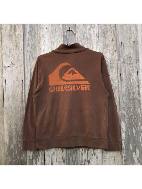 Other Designers Vintage - Vintage Quiksilver Zipper Spell Out Sweatshirt Big Logo
