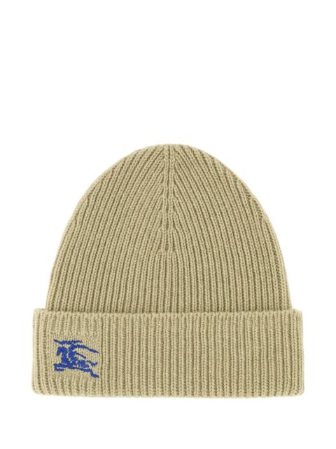 Burberry Khaki cashmere beanie hat