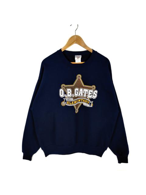 Vintage Jerzees Sweatshirt Crewneck O.B.Gates Elementary