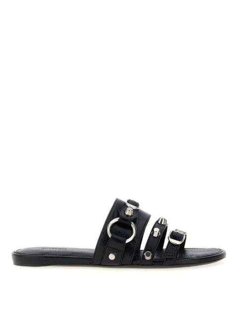 BALENCIAGA Balenciaga Arena Lambskin City Mule Flats
