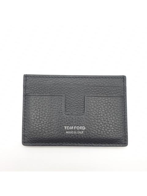 T line black leather wallet cardholder case Amex