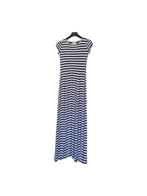 MICHAEL KORS michael kors maxi stripped white/navy dress