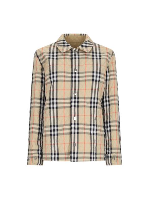 Burberry Beige Nylon Reversible Padded Jacket