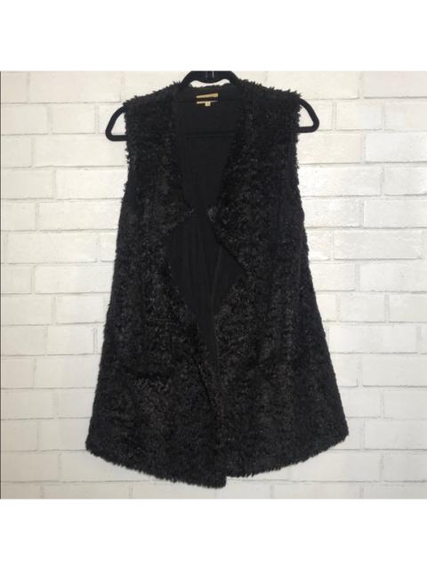 Other Designers Piko 1988 - Black Super Soft Shaggy Faux Fur Vest