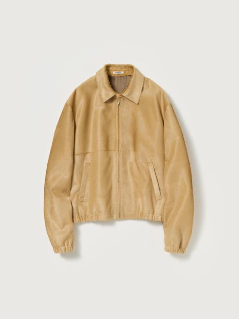 AURALEE CALF HAIR ZIP BLOUSON