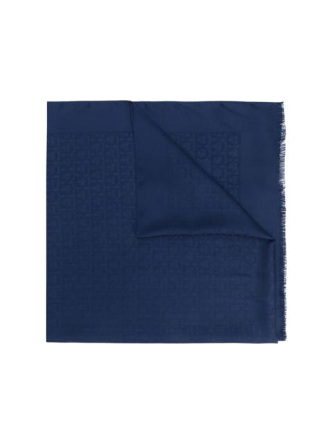 FERRAGAMO Gancini Silk And Wool Stole