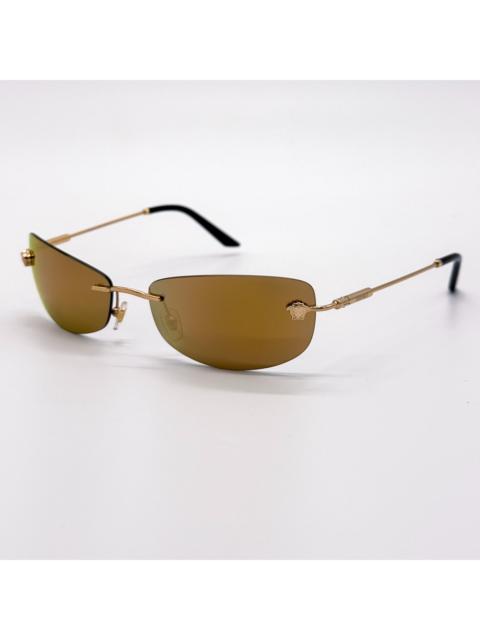VERSACE NEW MOD 2279 1002/7I VERSACE SUNGLASSES VE2279 10027I GOLD