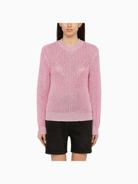 Isabel Marant Recycled Polyester Pink Crew Neck Jumper