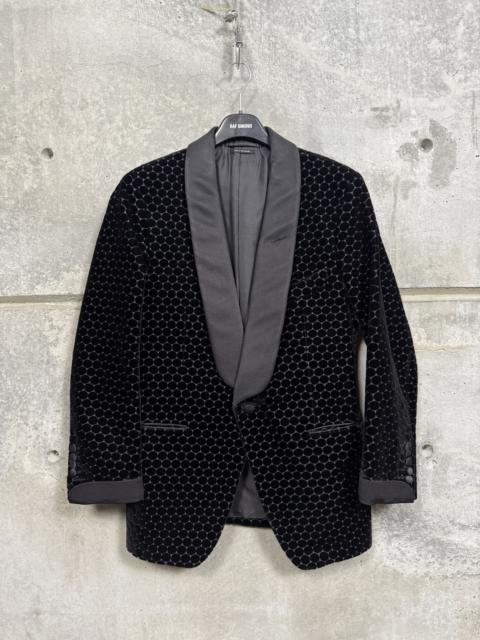 TOM FORD Tom Ford Nuova Base V Black Velvet Polka Dot Blazer