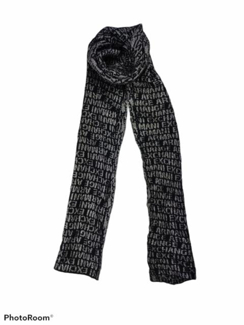 Other Designers Vintage - Steal 💥 Armani Exchange Monogram Scarf Muffler