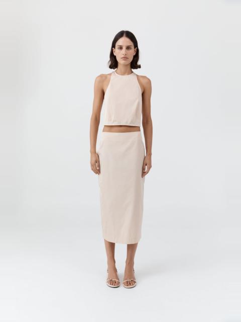 ST. AGNI Paper Taffeta Cocoon Top - Pink Salt