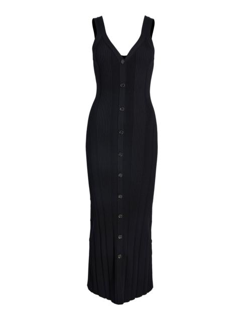 Proenza Schouler Ellis Dress in Column Rib black