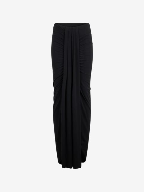 Roberto Cavalli Long Draped Skirt