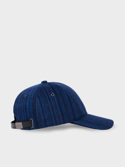 Paul Smith Navy 'Signature Stripe' Wool Cap