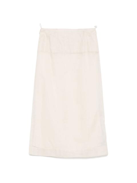 layered midi skirt