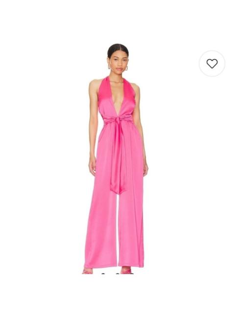 Other Designers NWT Nookie Utopia Satin‎ Wide Leg Jumpsuit Pjnk Size Small $378