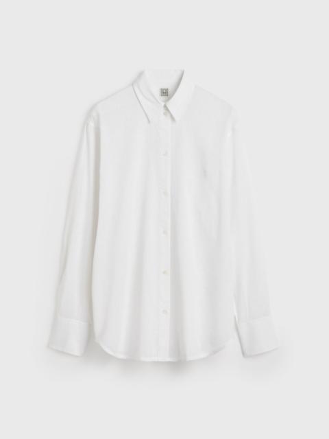 TOTEME Oversized summer shirt white
