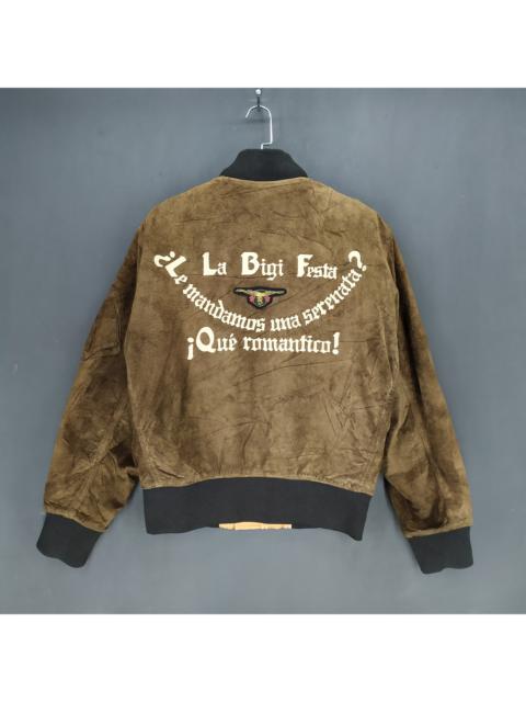 Other Designers Vintage - Vintage BIGI Flight Semaphore Leather Jacket #1002-40