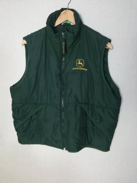 Other Designers john deere green puffer vest jacket