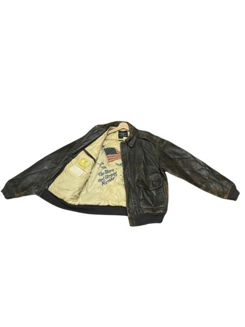 Other Designers Vintage Avirex A-2 Military Topgun Cow Hide Leather Jacket