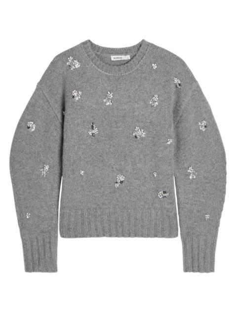 SIMKHAI Simkhai Caroline Embellished Wool and Cashmere-blend Jumper