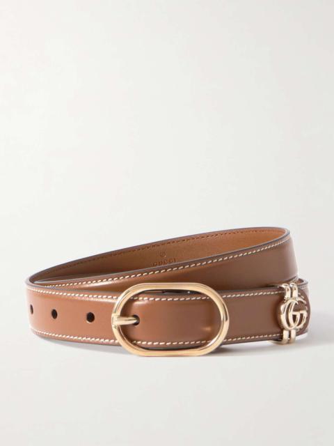 Leather belt Brown