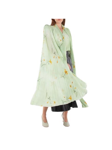 BALENCIAGA Balenciaga Scarf Pleated Blouse, Brand Size 34 (US Size 0)