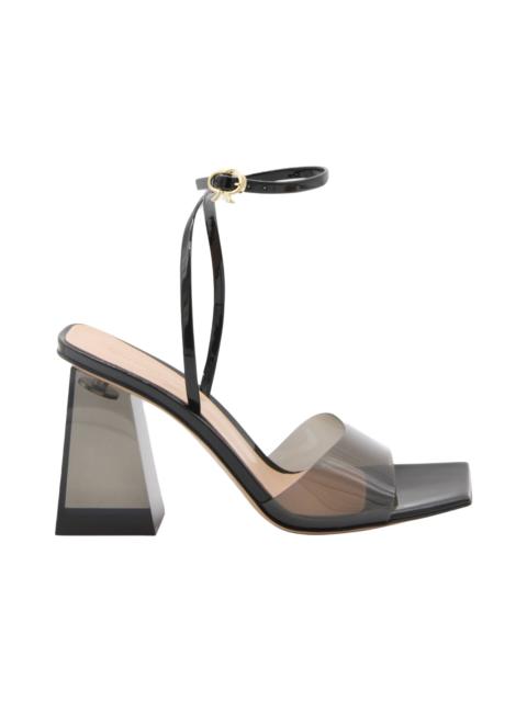 Fume' And Black Leather Cosmic Sandals