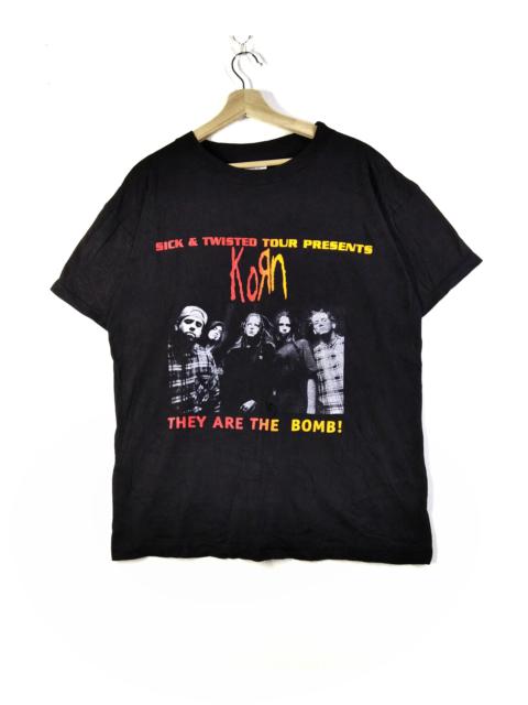 Other Designers Band Tees × Vintage - Rare Distressed Sick & Twisted Korn Tour 2000 Band Tee