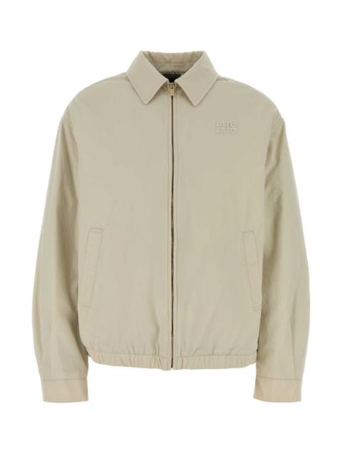 Miu Miu Miu Miu Women Ivory Cotton Jacket