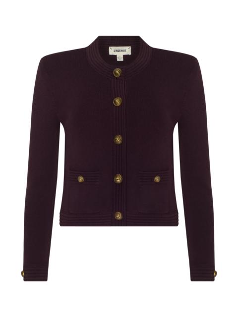 L'AGENCE Patsy Cropped Cardigan