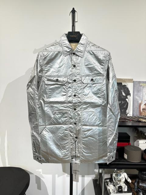 Rick Owens Rick Owens Drkshdw Metallic Silver Work Jacket