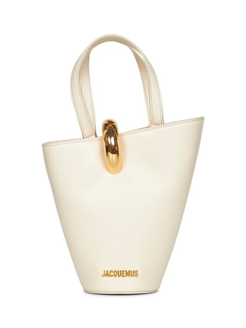 JACQUEMUS Ivory The small Bambola bucket bag