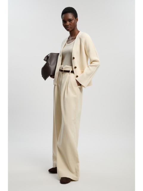 KAREN MILLEN Petite Cotton Knitted Button Cardigan