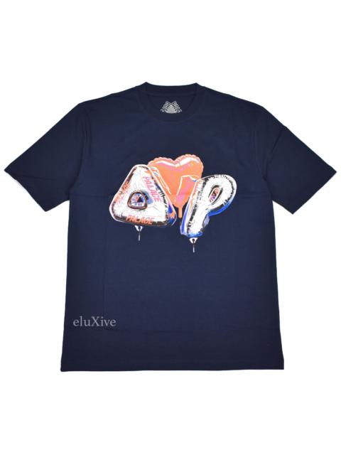 PALACE Inflator Balloon Logo T-Shirt Navy Blue FW20 DS