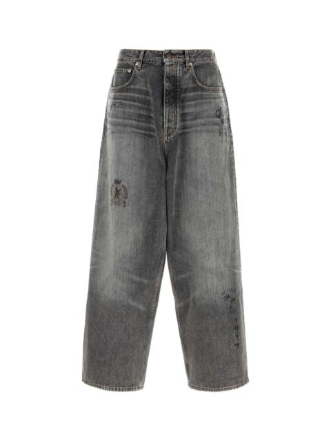 BALENCIAGA Balenciaga Men Dark Grey Denim Jeans