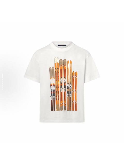 Louis Vuitton Louis Vuitton LV SKI Collection Printed Short-Sleeve Top