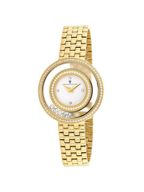 Other Designers Christian Van Sant Gracieuse Quartz White Dial Ladies Watch CV4831