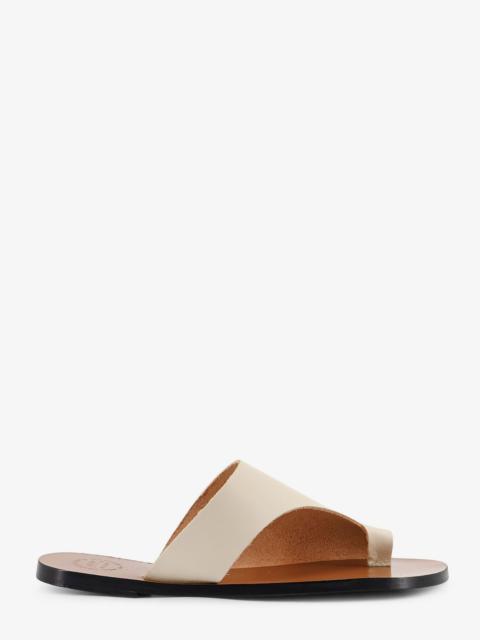 ATP ATELIER Atp Atelier Rosa Leather Sandals Beige