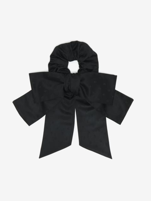 Alexander McQueen Skull Jacquard Bow Scrunchie