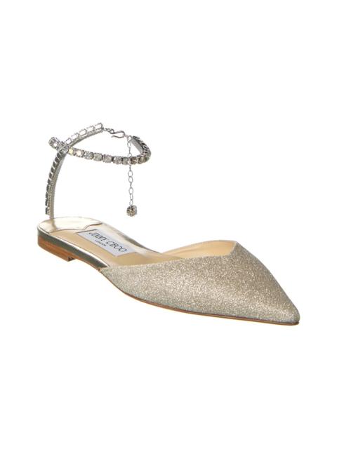 JIMMY CHOO Jimmy Choo Saeda Glitter Flat