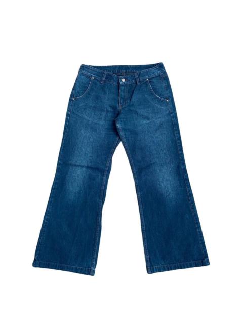 Other Designers Vintage Driza Bone Wide Indigo Dyed Denim Boot Cut Flare