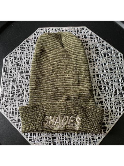 Other Designers Shades Of Grey - SHADE'S Embroidery Logo Free Vintage USA Beanie #166-G