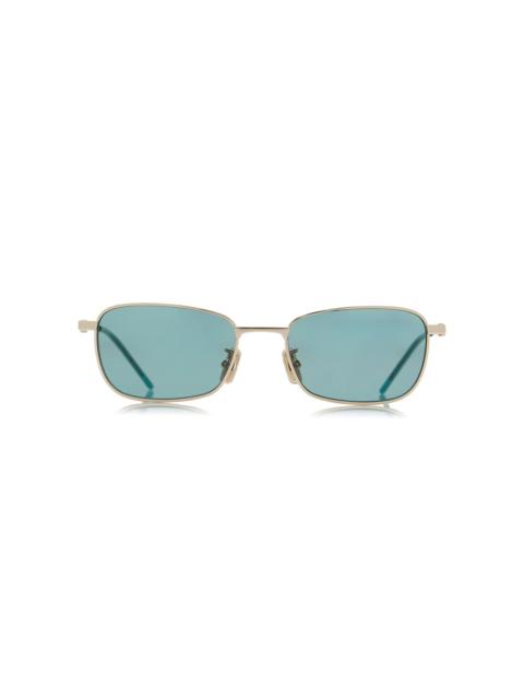 Givenchy Speed Square-Frame Metal Sunglasses green