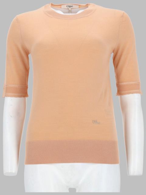 Chloé Chloé Women Pullover A Maniche Corte In Maglia Di Lana