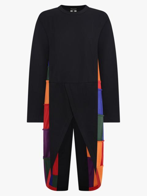 Comme Des Garçons L/S CROSSOVER TAILS PANEL T-SHIRT | BLACK/MULTI