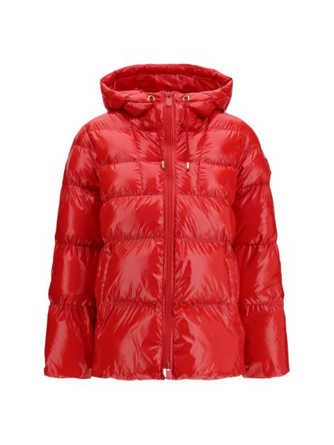 PINKO Pinko Eleodoro Hooded Down Jacket Rosso Burgundy Wine