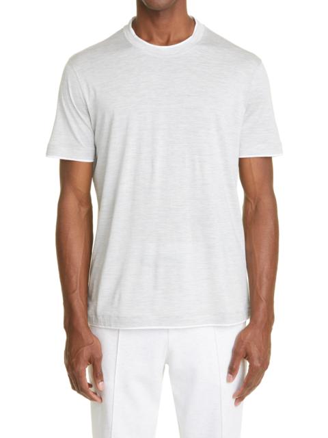 Brunello Cucinelli Brunello Cucinelli Men's Slim Fit Silk & Cotton T-Shirt in Cc559 Pearl Grey at Nordstrom